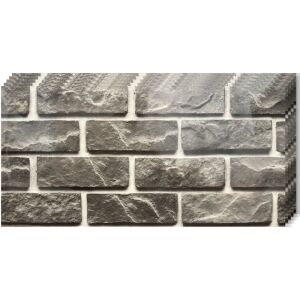 10 db öntapadós tapéta utánzat márványszalag, vízálló, modern kivitel, könnyen felszerelhető, erős ragasztó, 2 mm vastag, 1,8 nm fedőfelület, 30 x 60 cm, szürke tégla