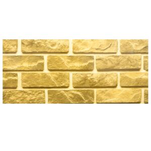 20 db öntapadós márványutánzat tapétaszalag készlet, vízálló, modern kivitel, könnyen felszerelhető, erős ragasztó, 2 mm vastag, 3,6 nm fedőfelület, 30 x 60 cm, sárga tégla