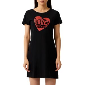 Dámske tričkové šaty Love Moschino W592921 XS INTL Black 120789195 - Dámske oblečenie