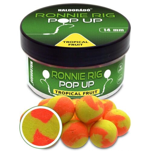 Haldorádó Ronnie Rig Pop Up - Tropical Fruit 14mm. Magas felhajtóerejű bojli pontyhorgászathoz. - PopUp