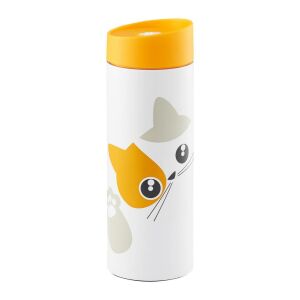Termos Ambition Kitty portocaliu, 350 ml, design pisică - Termosuri și suporturi pentru băuturi