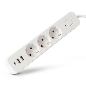 Entac D2 elosztó 3 foglalattal 3 porttal kapcsolóval  hosszabbító 1.5m vezetékkel 120808106 - Entac