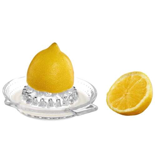 SQUEEZE üveg citromfacsaró citrommal, citrus facsaró, kézi facsaró, konyhai eszköz