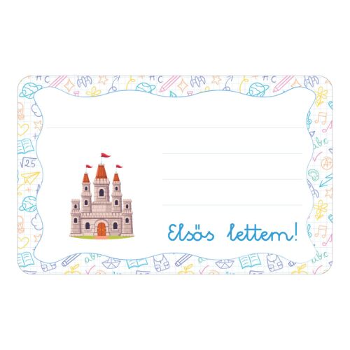 Vár ovis jellel öntapadós füzet cimke 120890897