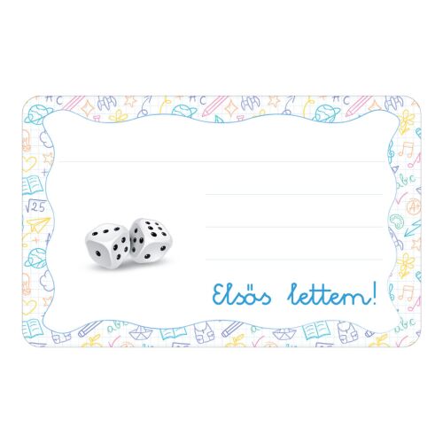 Dobókocka ovis jellel öntapadós füzet cimke