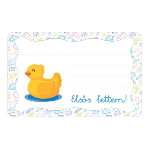 Kiskacsa ovis jellel öntapadós füzet cimke 120890902 - Füzetcímke