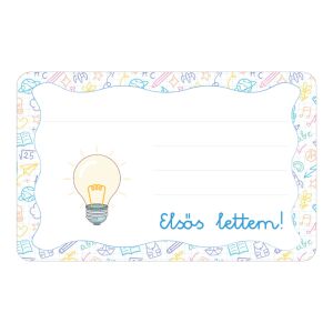 Villanykörte ovis jellel öntapadós füzet cimke 120890909 - Füzetcímke