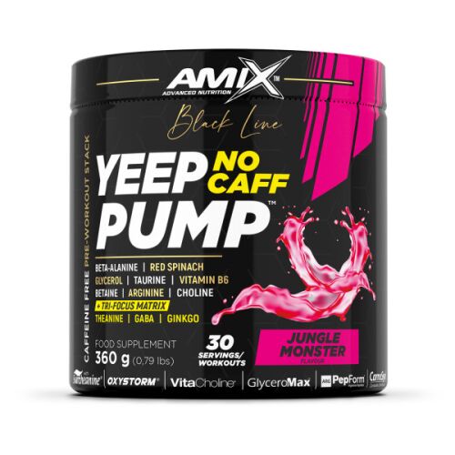 Amix Nutrition - Amix™ Black Line Yeep Pump No Caff 360g Jungle Monster - Stimulánsmentes edzés előtti formula 120893497