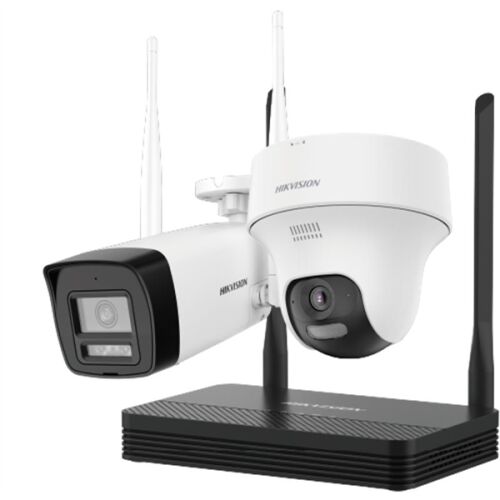 HiLook IP Wifi Kit - DS-J142I/IKS-2044BTH-PH/W, Sistem de camere de securitate wireless