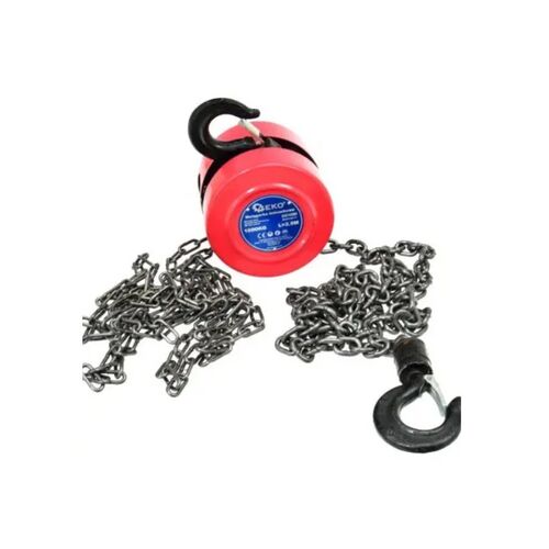 Верижен теглич, капацитет 1 тон, ръчен, верига, повдигане, марка Qekoy, сертификат CE
