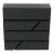 Pepita anthracite mailbox, modern design