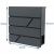 Pepita anthracite mailbox dimensions, modern design, galvanized steel