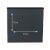 Pepita anthracite mailbox dimensions on back view