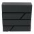 Pepita anthracite mailbox, modern design