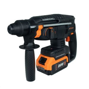 STROMO AHA20 Akkumulátoros Ütvefúró, 20V, 4Ah, fekete és narancssárga, akkumulátorral - Stromo