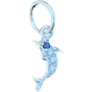 Pandantiv din Argint 925 Jolie Silver, Model Delfin cu Zirconii, 17 x 5 mm, 0.5 g 120899024 - Pandantive damă