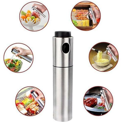 Koláž použitia rozprašovača oleja Flippy