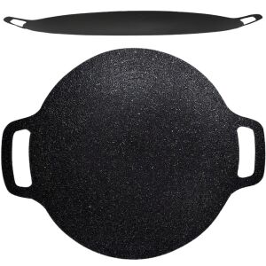 Koreai S Depot kerek főzőlap, grillezéshez, átmérő 36 cm, fekete