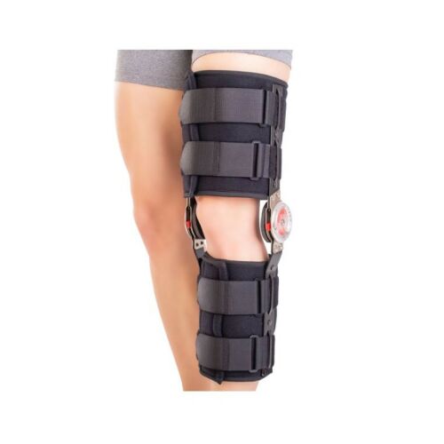 Mobil térdrögzítő állítható ízületekkel Triasport Genu Reha Cool Rom, SRT326, univerzális méret, fekete