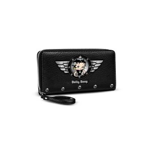 Portofel pentru copii Betty Boop Motor Love Negru 19 x 10 x 2 cm 120904424 - Portofele pentru copii
