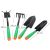 4 db Flippy kerti szerszámkészlet, ültetéshez, talajműveléshez és növényápoláshoz, anyag PVC és karton, 31,5 x 8,5 cm, zöld 120917306