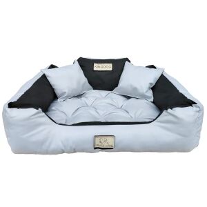 Kingdog vízálló kutyaágy világoskék színben, két párnával - Kutyafekhely