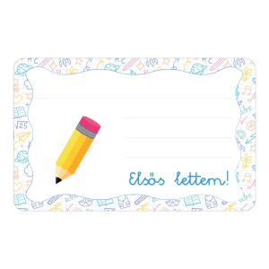 Ceruza ovis jellel öntapadós füzet cimke 120942783 - Füzetcímke