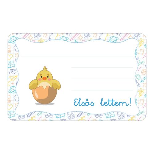 Csibe ovis jellel öntapadós füzet cimke 120942786