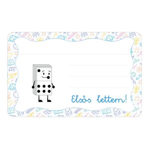 Dominó ovis jellel öntapadós füzet cimke 120942788 - Füzetcímke