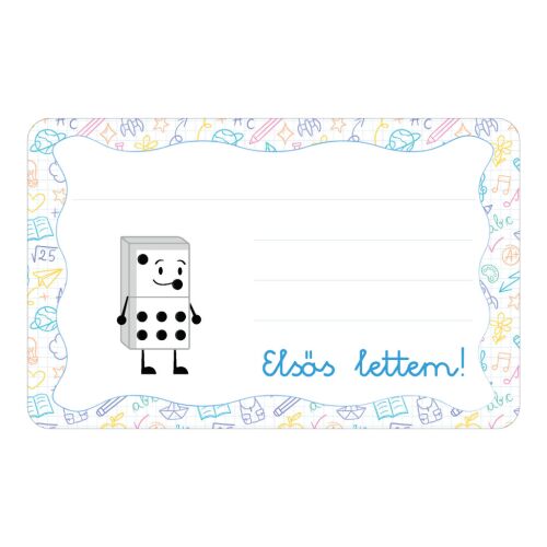 Dominó ovis jellel öntapadós füzet cimke 120942788