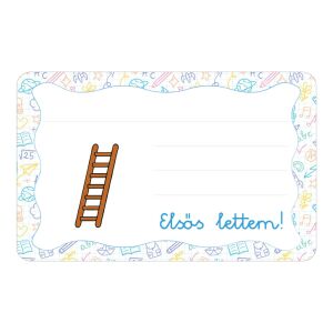 Létra ovis jellel öntapadós füzet cimke 120942813 - Füzetcímke