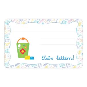 Vödör ovis jellel öntapadós füzet cimke 120942847 - Füzetcímke