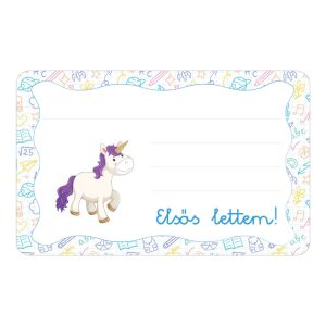 Unikornis ovis jellel öntapadós füzet cimke 120942851 - Füzetcímke