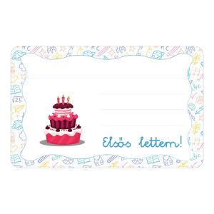 Torta ovis jellel öntapadós füzet cimke 120942856 - Füzetcímke