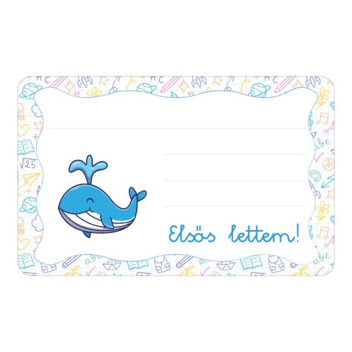 Bálna ovis jellel öntapadós füzet cimke 120942872