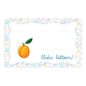 Barack ovis jellel öntapadós füzet cimke 120942898 - Füzetcímke