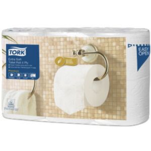 Tork Premium Extra Soft toalettpapír, 4 tekercs, fehér, 4 rétegű - Tork
