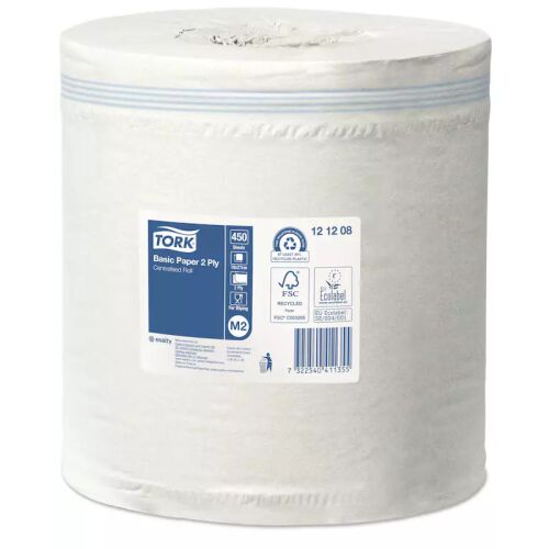 Tork kéztörlő M2 tekercses Universal, 2r., fehér, 135m/tek, 6 tek/karton