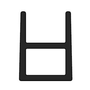 TERNO alsó rögzítő profil alumínium 1m 1740/A - Terno