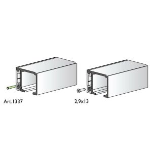 TERNO 1700/G alumínium felső vezetősín profil, nyers kivitel, 3m hosszúság - Terno