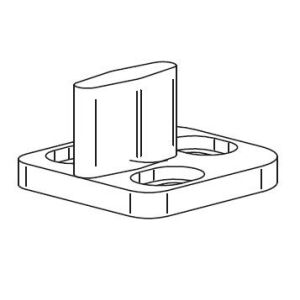 Tolóajtó szerelvény, alsó vezető, TERNO art.45 - Terno