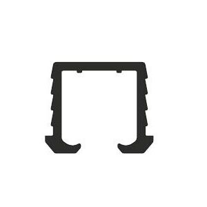 TERNO 2175/A elox 2m felső profil LED szalaghoz - Terno