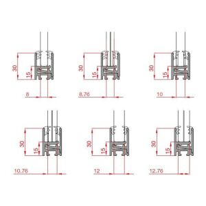 TERNO 8mm Gumi Tömítés Méretek, Műszaki Rajz - Terno