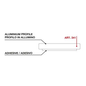 TERNO Magic2 Alumínium Padlóprofil - 3600 mm - 341 120952615 - Terno
