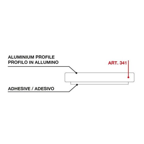 TERNO Magic2 Alumínium Padlóprofil - 3600 mm - 341 120952615