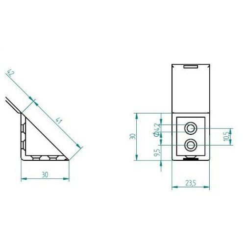 STRONG Műanyag Sarokvas - Nagy - Szürke 120953004