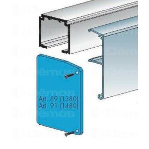 TERNO Alumínium Oldalfedlap - C.89/A/2 - Fekete - 2 db 120953112 - Terno