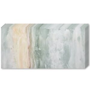 Set de 20 plăci de perete autoadezive cu imitație de marmură, 30x60cm, impermeabile, ușor de instalat, adeziv puternic, design modern, multicolore - Nonbrand Panele & Autocolante de perete