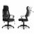Praga black mesh ergonomic office chair adjustment features