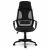 Praga black mesh ergonomic office chair front view